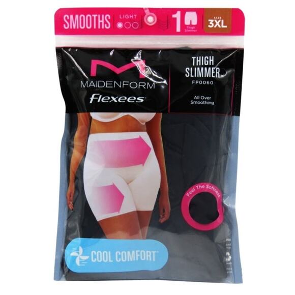 3XL PLUS THIGH SLIMMERS MAIDENFORM FLEXEES COOL COMFORT 2-PACK - Picture 8 of 13